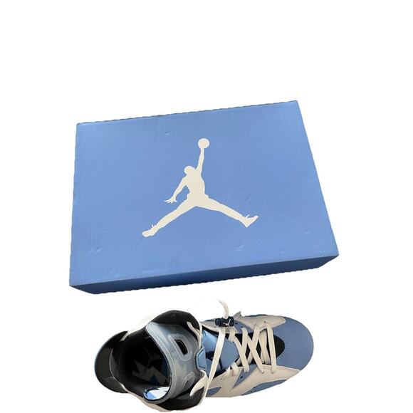 Nike Air Jordan 6 Retro Men\'s Sneakers UNC University Blue, Size 9 main image 6